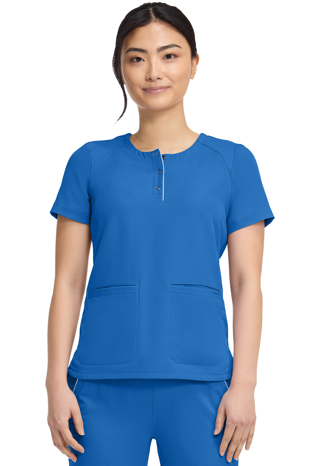 HH360 HH702 Women's Crew Neck Scrub Top Royal