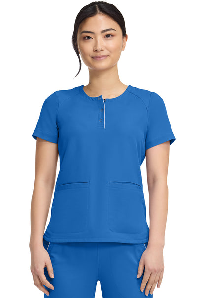 HH360 HH702 Women's Crew Neck Scrub Top Royal