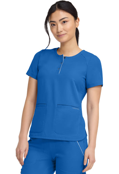 HH360 HH702 Women's Crew Neck Scrub Top Royal