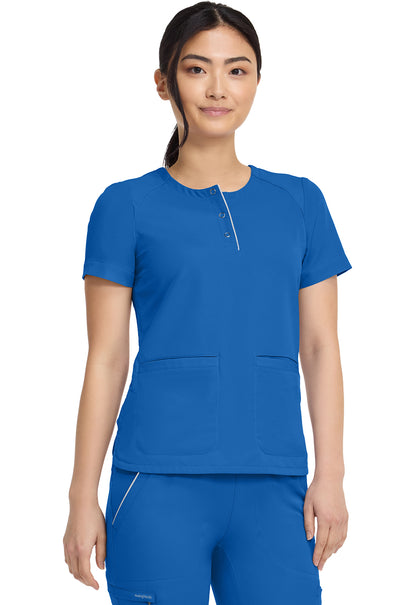 HH360 HH702 Women's Crew Neck Scrub Top Royal