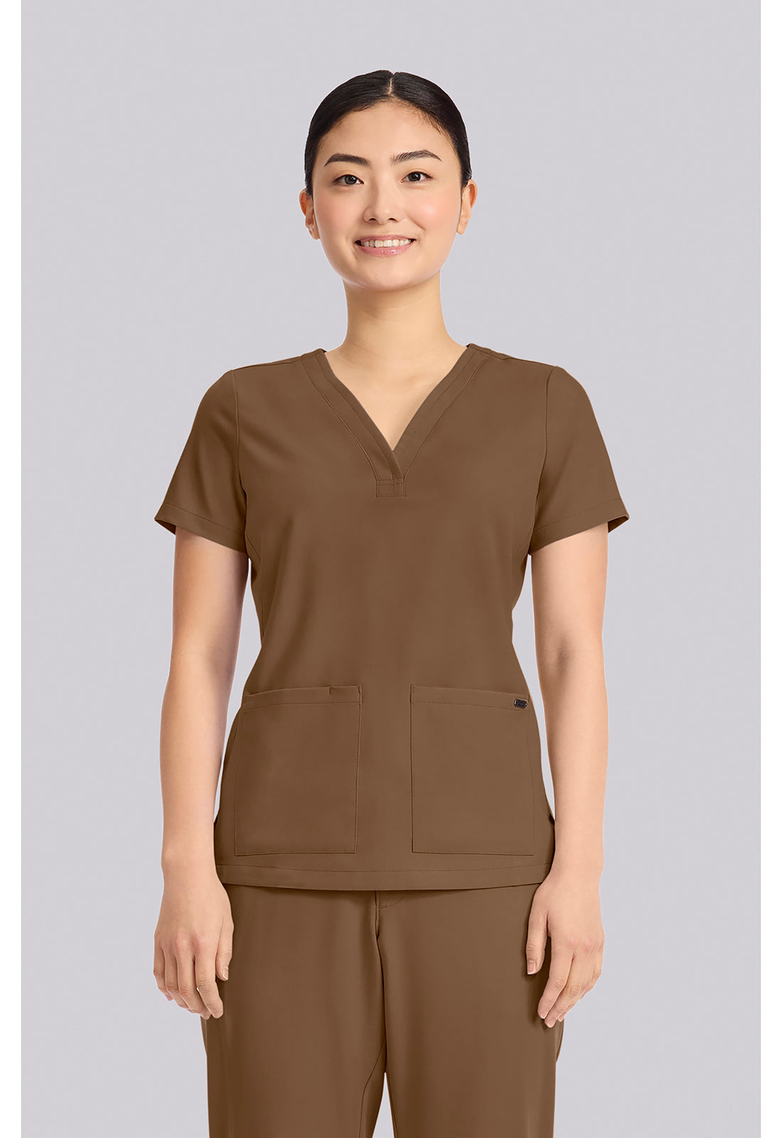 Quest HH751 Women's 3-Pocket Y-Neck Scrub Top image 1