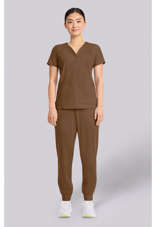 Quest HH751 Women's 3-Pocket Y-Neck Scrub Top image 2
