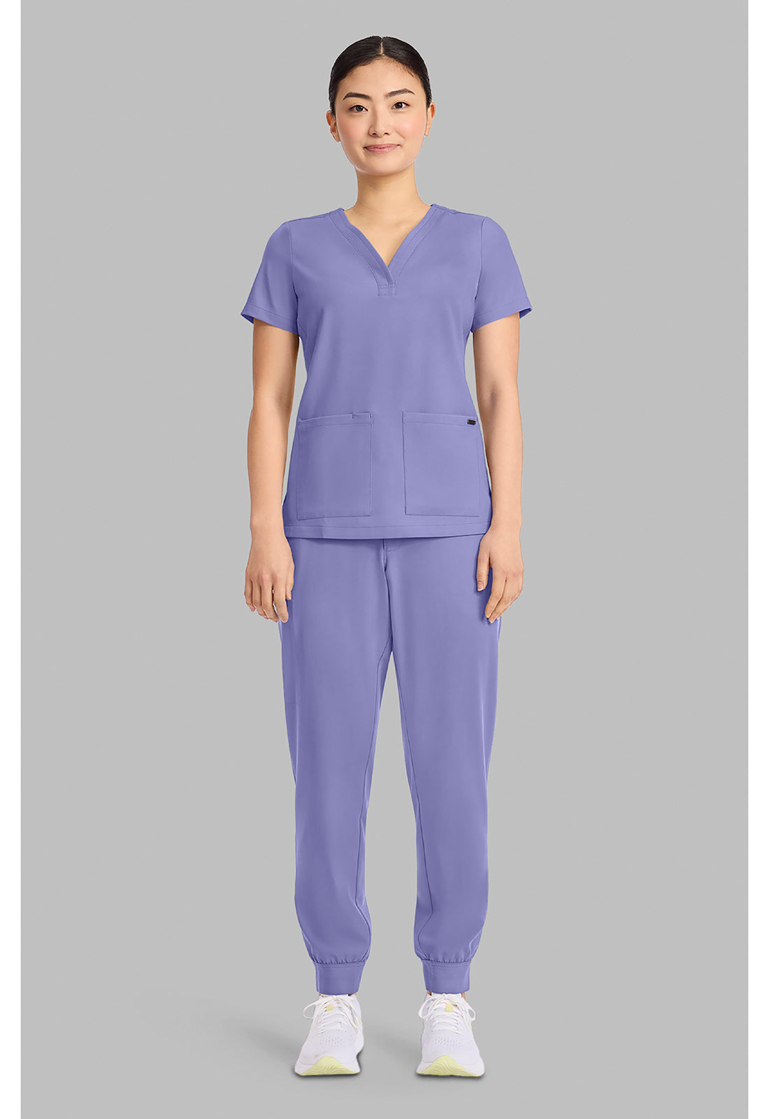 Quest HH751 Women's 3-Pocket Y-Neck Scrub Top image 2