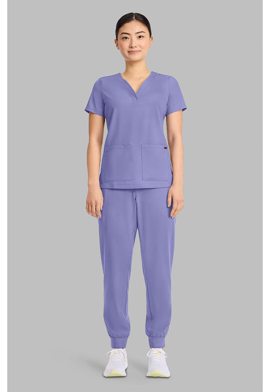 Quest HH751 Women's 3-Pocket Y-Neck Scrub Top image 2
