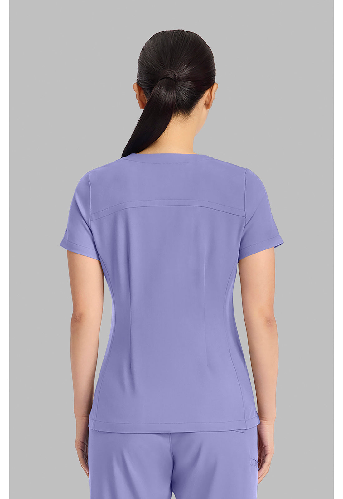 Quest HH751 Women's 3-Pocket Y-Neck Scrub Top Persian Violet