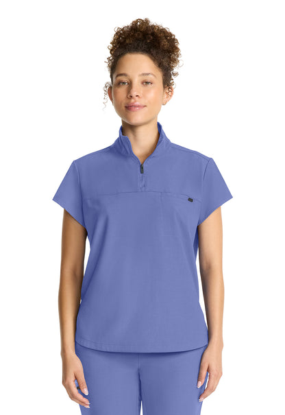 HH Quest HH752 Women's Partial Zip Stand Collar Top Ceil Image