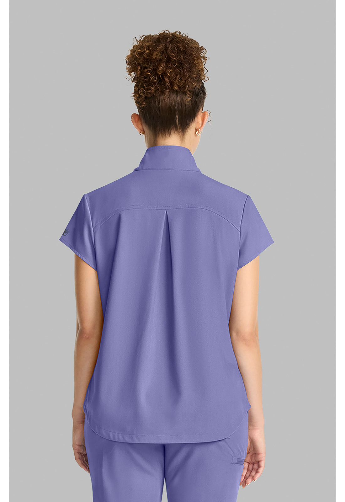 Quest HH752 Women's Partial Zip Stand Collar Scrub Top image 4