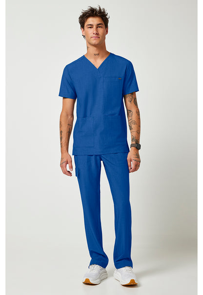 Quest HH753 Men's V-Neck Scrub Top Royal