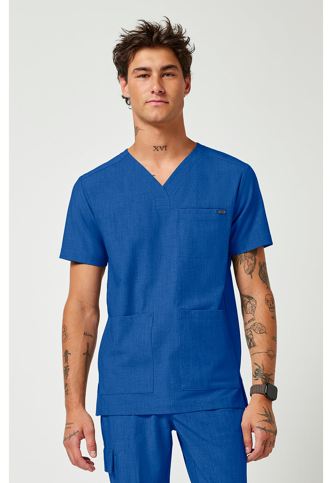 Quest HH753 Men's V-Neck Scrub Top image 1