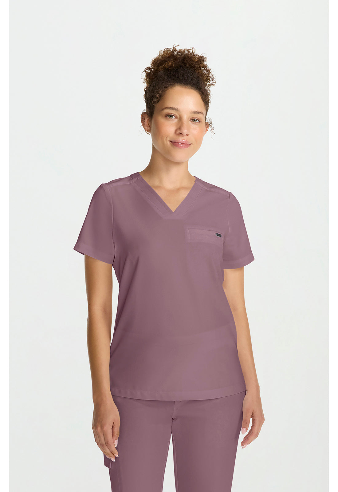 Quest HH755 Women's Tuck-in V-Neck Scrub Top Elderberry