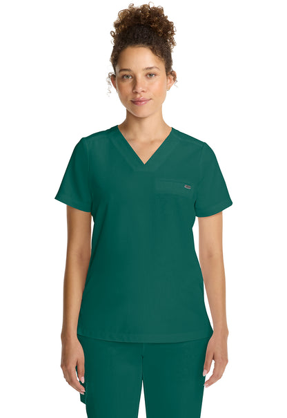 Quest HH755 Women's Tuck-in V-Neck Scrub Top Hunter