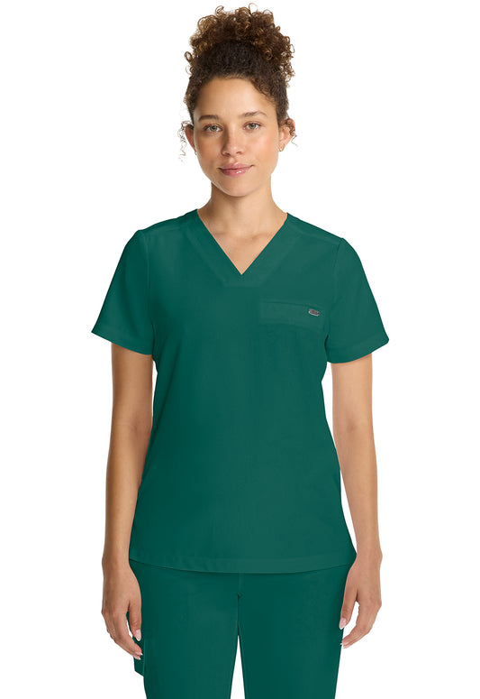 Quest HH755 Women's Tuck-in V-Neck Scrub Top Hunter