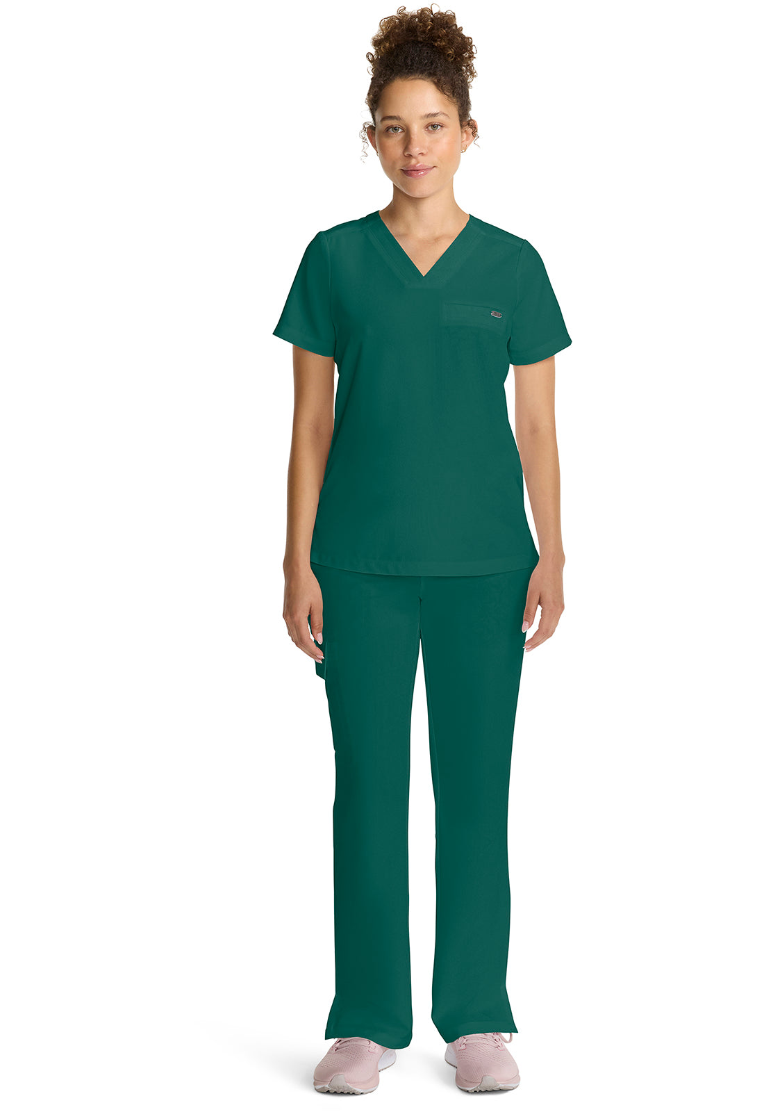 Quest HH755 Women's Tuck-in V-Neck Scrub Top Hunter