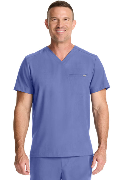 HH Quest HH758 Men's 1-Pocket V-Neck Top Ceil Image