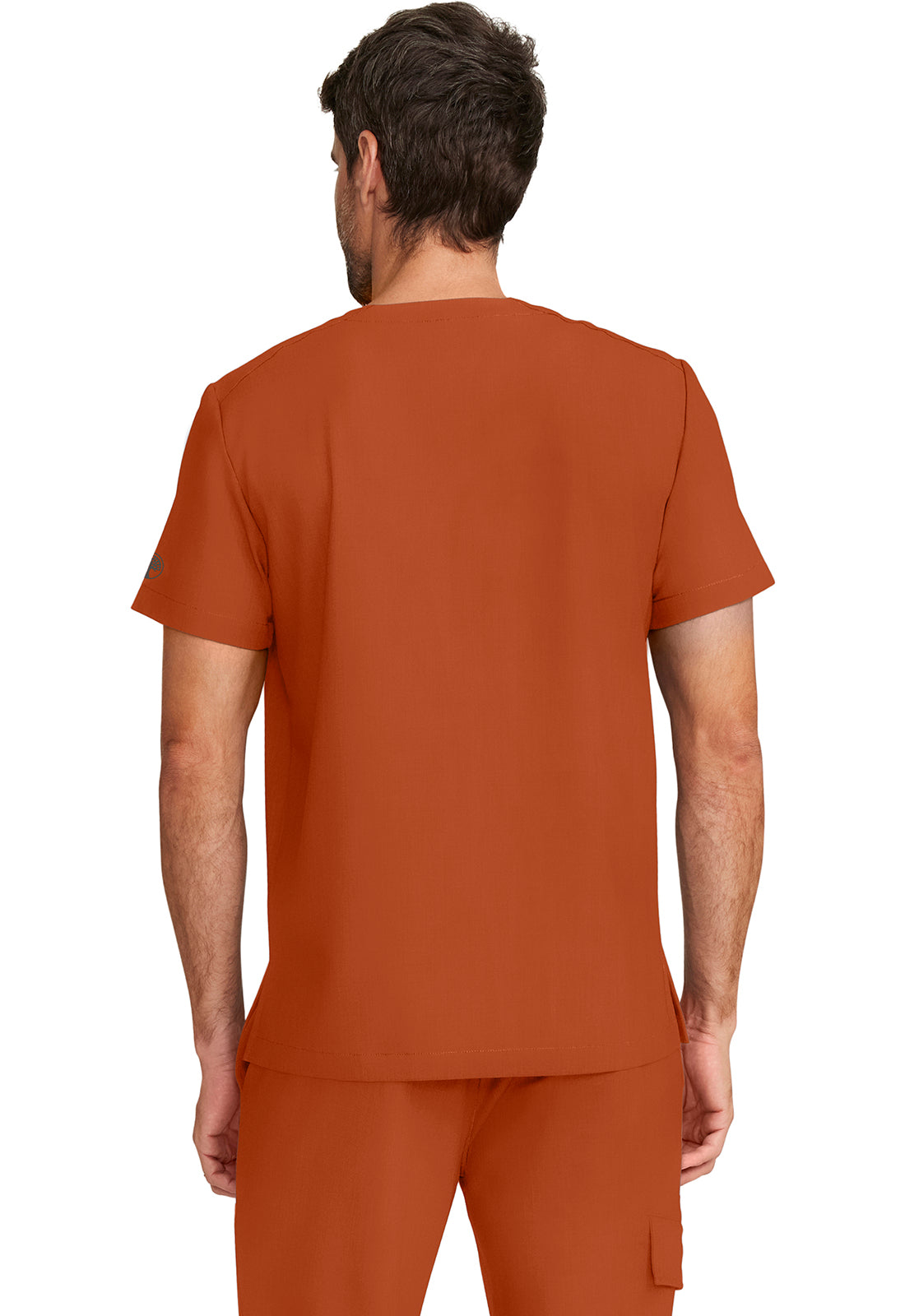 Quest HH758 Men's 1-Pocket V-Neck Scrub Top Warm Sunrise