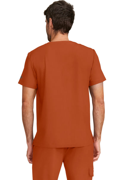 Quest HH758 Men's 1-Pocket V-Neck Scrub Top Warm Sunrise