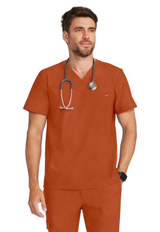 Quest HH758 Men's 1-Pocket V-Neck Scrub Top image 1