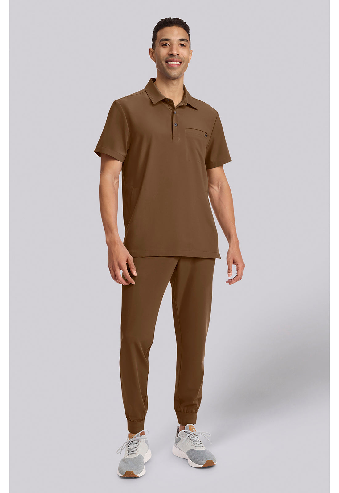 Quest HH759 Men's 3-Pocket Polo Collar Scrub Top image 2