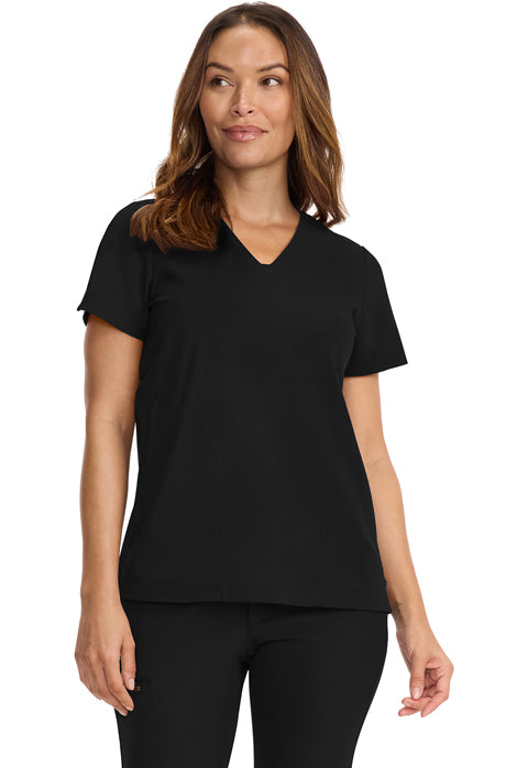 HH Limited Edition Women's Tunic V-Neck Top Black