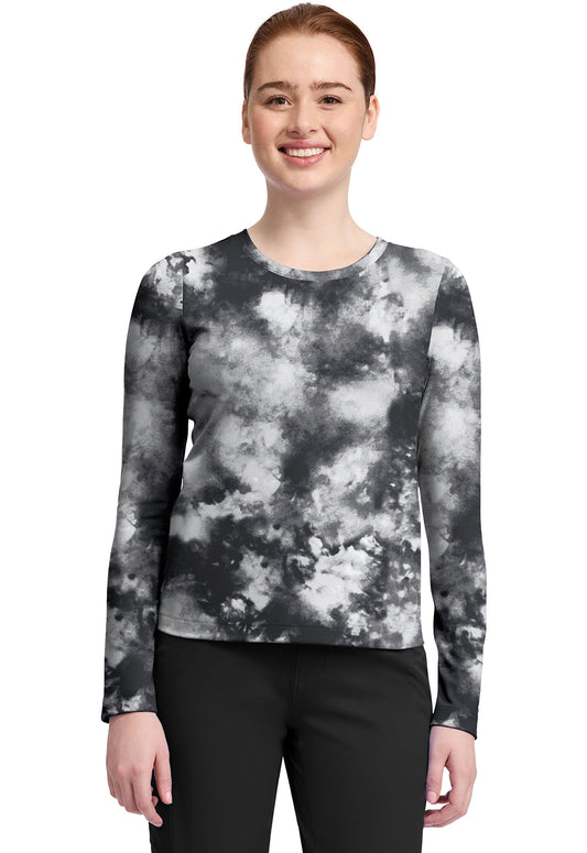 Knits HH816 Women's Melissa Tee Tie Dye Black
