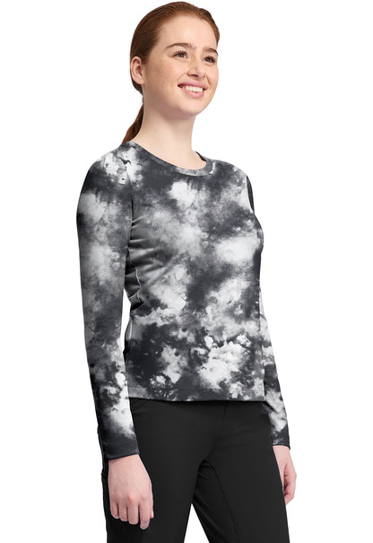 Knits HH816 Women's Melissa Tee Tie Dye Black