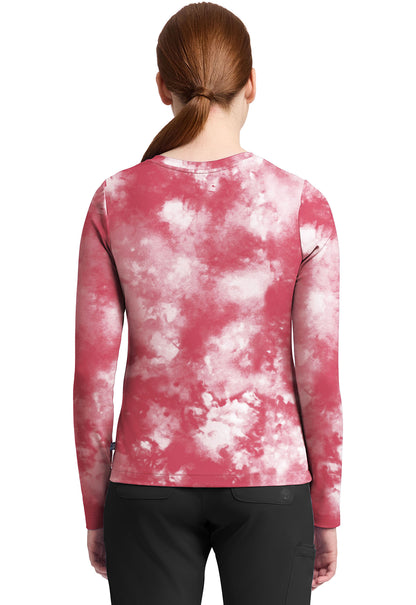 Knits HH816 Women's Melissa Tee Tie Dye French Pink