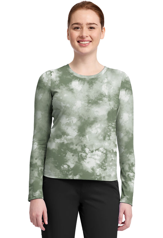 Knits HH816 Women's Melissa Tee Tie Dye Olive