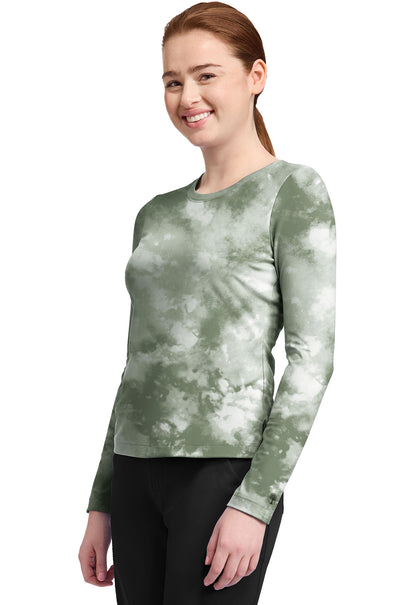 Knits HH816 Women's Melissa Tee Tie Dye Olive