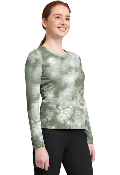 Knits HH816 Women's Melissa Tee Tie Dye Olive