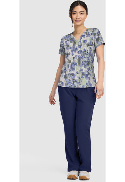 Prints HH906 Women's Briana Print Scrub Top Dappled Dots