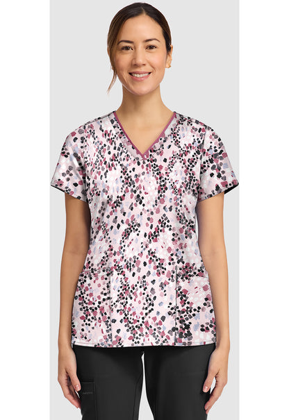 Prints HH910 Women's Amanda Scrub Top Abstract Python
