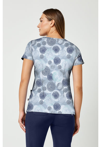 Prints HH910 Women's Amanda Scrub Top Dancing Fireworks