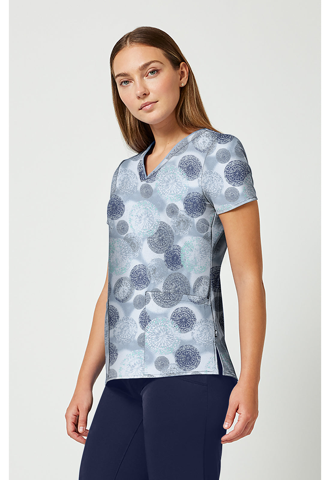 Prints HH910 Women's Amanda Scrub Top Dancing Fireworks