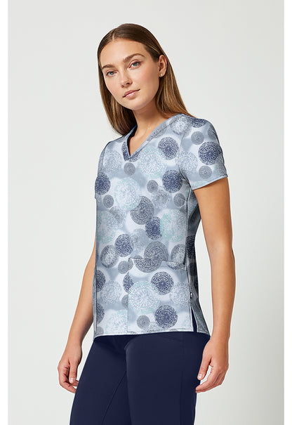 Prints HH910 Women's Amanda Scrub Top Dancing Fireworks
