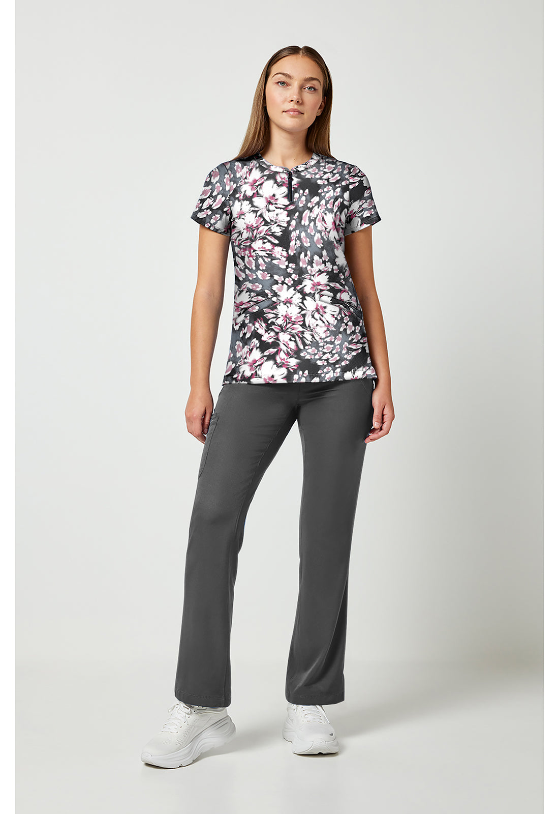 Prints HH911 Women's Ivy Scrub Top Floral Whimsy