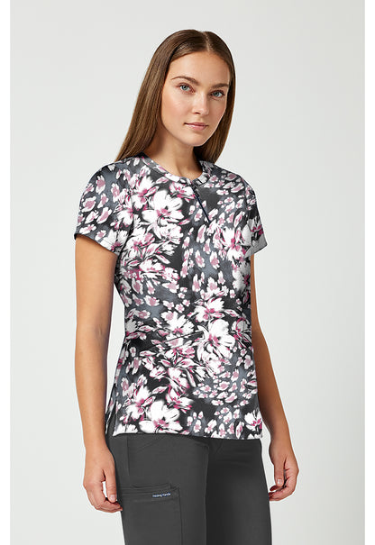 Prints HH911 Women's Ivy Scrub Top Floral Whimsy