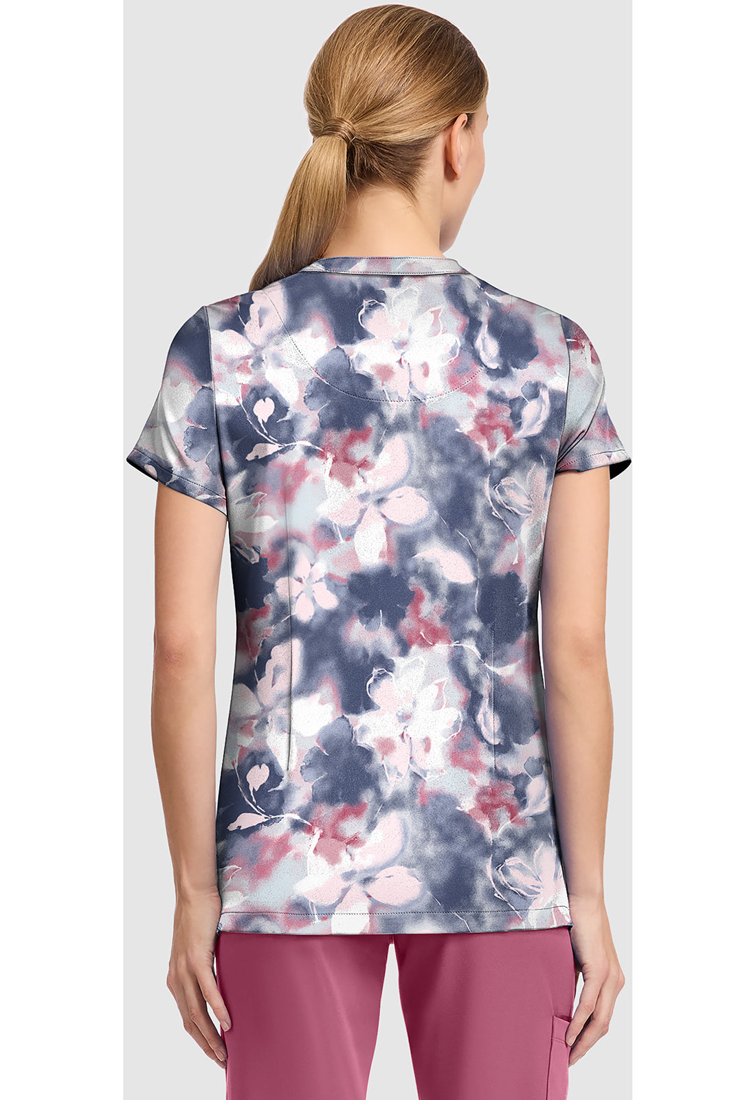 Prints HH911 Women's Ivy Scrub Top Tranquil Floral