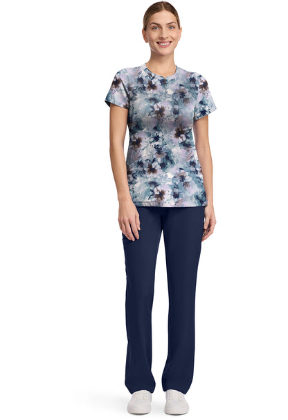 HH Prints HH911 Women's Ivy Scrub Top Underwater Blooms