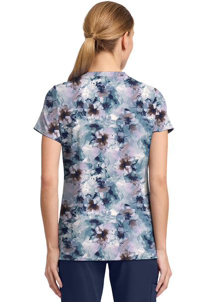 HH Prints HH911 Women's Ivy Scrub Top Underwater Blooms