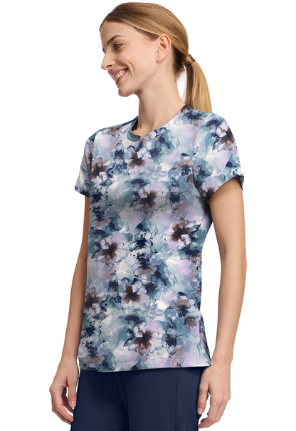 HH Prints HH911 Women's Ivy Scrub Top Underwater Blooms