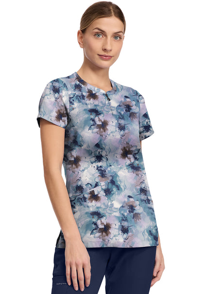 HH Prints HH911 Women's Ivy Scrub Top Underwater Blooms
