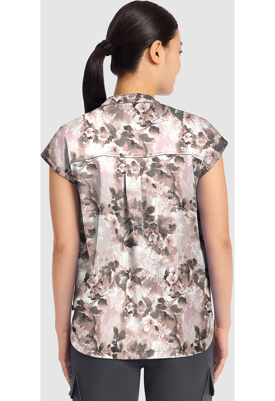 Prints HH912 Women's Journey Scrub Top Faded Fleur
