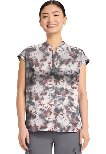 HH Prints HH912 Women's Journey Scrub Top Floating Botanical