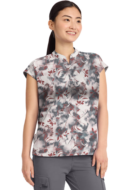 HH Prints HH912 Women's Journey Scrub Top Floating Botanical