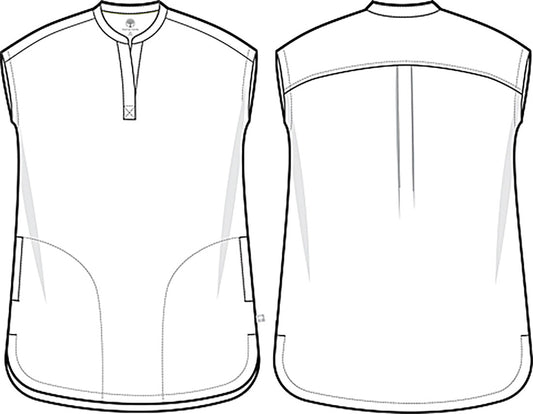 HH Prints HH912 Women's Journey Scrub Top Blurred Ditsy