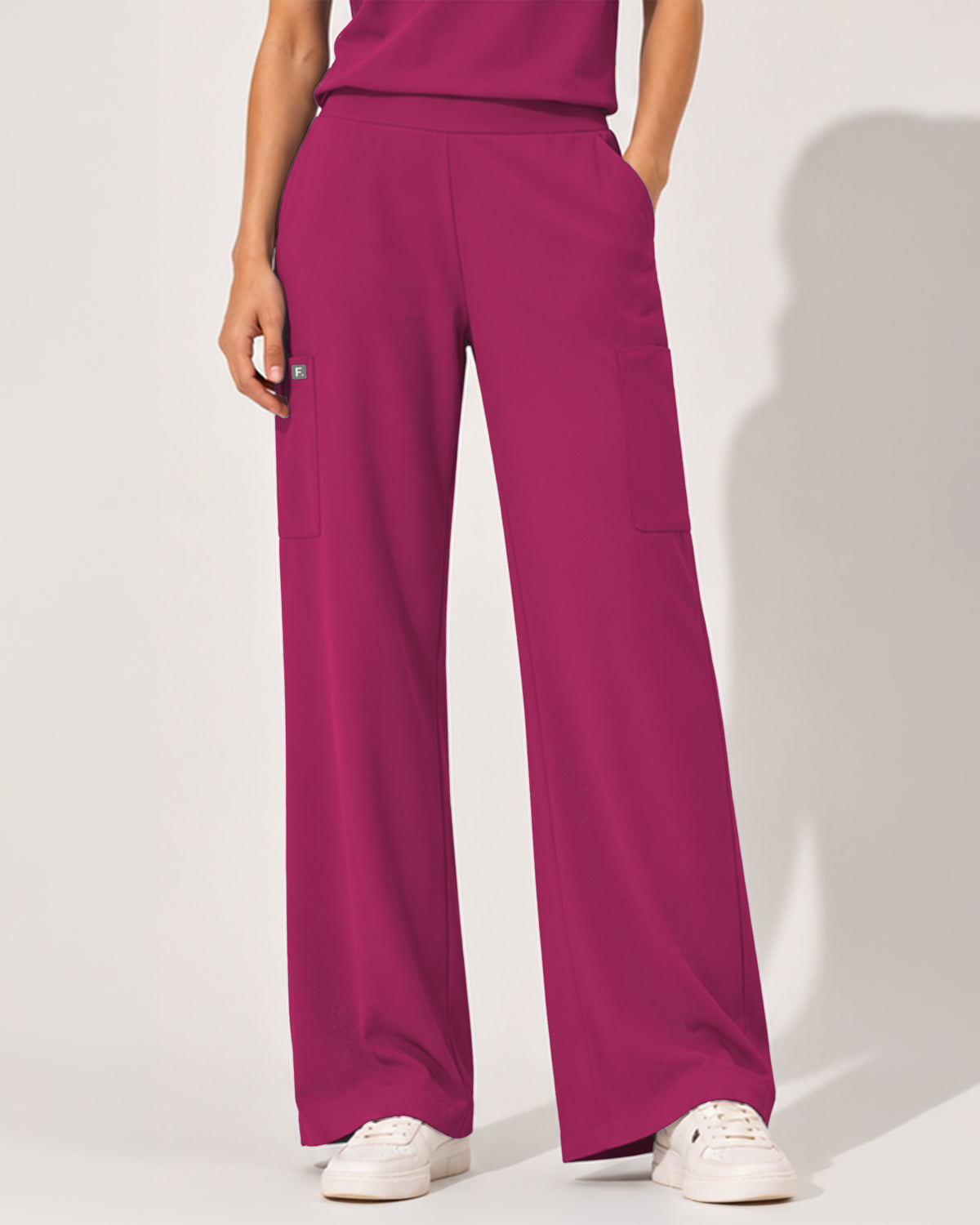 Foundry Women's 2205 Sierra 5 Pocket Wide Leg Pant Hot Pink