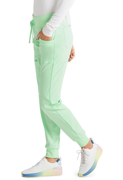 HeartSoul Break on Through HS030 Drawstring Jogger Go Green Model Image Right Side | Heartsoul