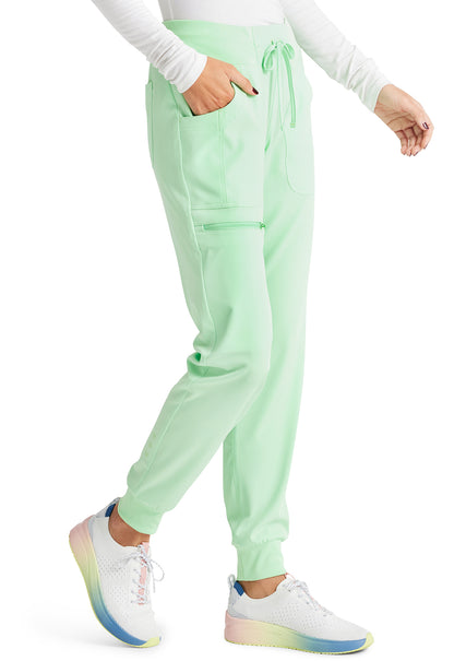 HeartSoul Break on Through HS030 Drawstring Jogger Go Green Model Image Left Side | Heartsoul