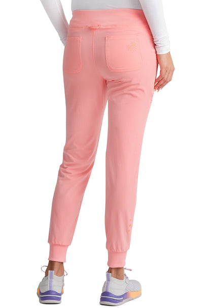 HeartSoul Break on Through HS030 Drawstring Jogger Pink Dream Model Image Back | Heartsoul