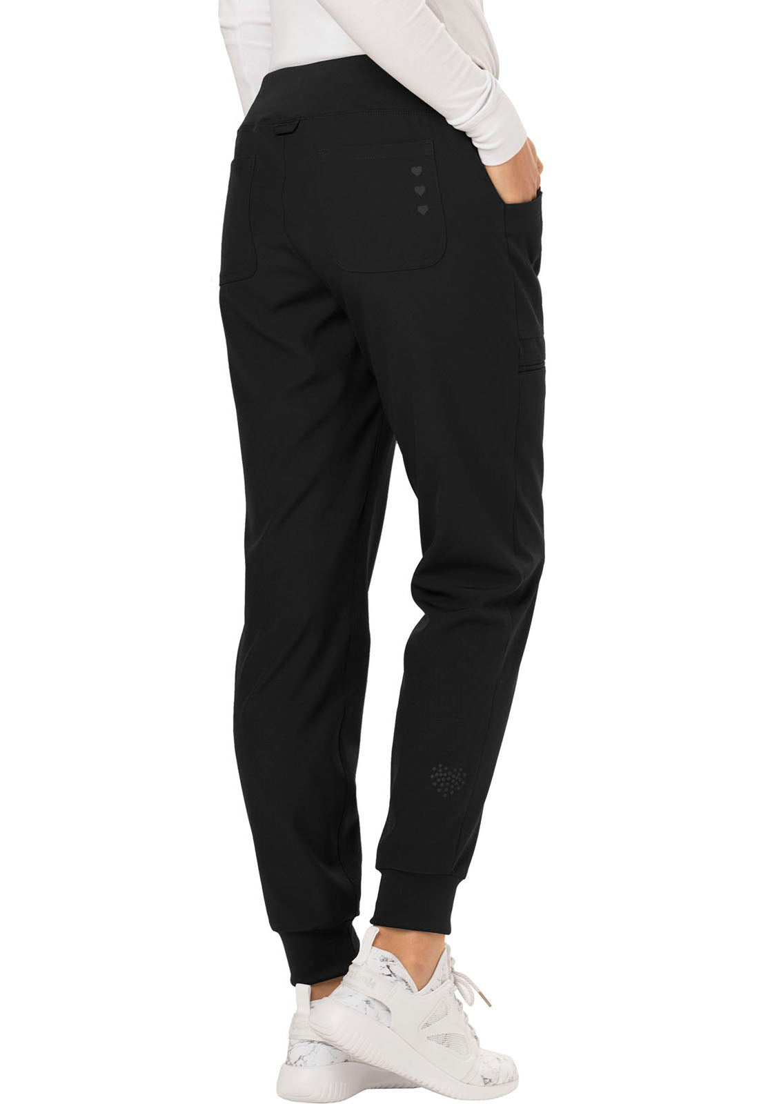 HeartSoul Break on Through HS030 Drawstring Jogger Black Model Image Back | Heartsoul